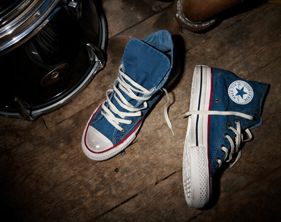 converse washed blue