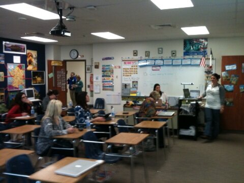 EdcampFWD's tweet image. Amy and Jenn leading a Pinterest for educators session at #edcampfwd