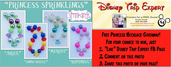 I am giving away one of these cute Disney necklaces on my facebook page. facebook.com/disneytripexpe…