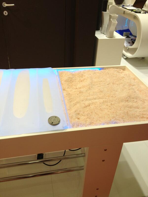 Lettino di acqua e sale