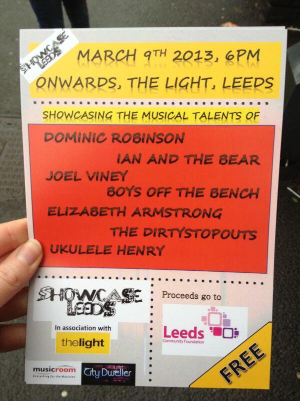 ShowcaseLeeds's tweet photo. It's tomorrow!!! #ShowcaseLeeds2013 make sure you get down to @thelightleeds from 6pm to hear some great live music! http://t.co/2up1aQe6ZE