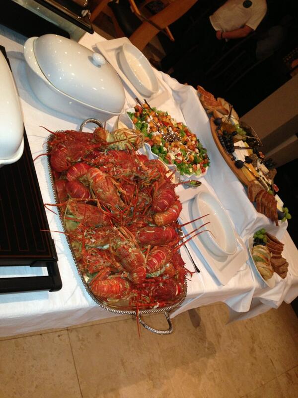 The riflemen had a good feast last night. Off to train for the race in the RAIN !!