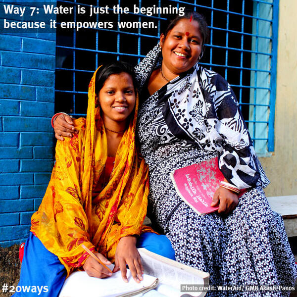 WaterAidUK's tweet photo. Water is just the beginning because it empowers women. #20ways for #worldwaterday #IWD http://t.co/Y9svjTRUGU http://t.co/CLfUQd7ZZJ