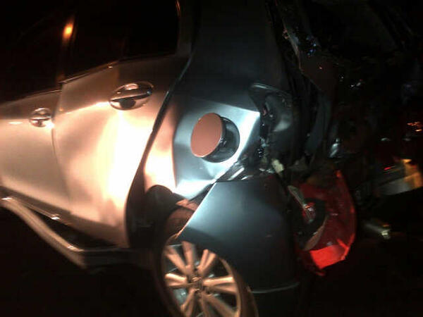 03:31 Kecelakaan Nissan Juke B 1746 ZVC &amp; Yaris B 1989 KKV di dpn Graha BIP Jl. Gatot Subroto  (Foto <a href="/arya_downstairs/">Arya Gatut Downstair</a>)
