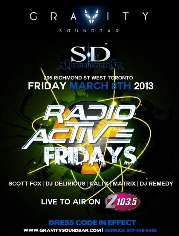 Dannyrocha79's tweet photo. 2nite Gravity Soundbar the hottest place to be on a Friday nite contact for guestlist 4167121602 http://t.co/hyJgjNmX0u