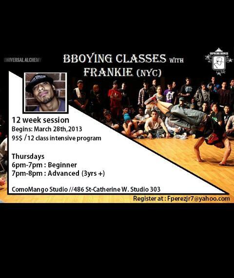 sb_Frankie's tweet photo. Going down in MTL!
*Limited spots available* 
Register at: Fperezjr7@yahoo.com @mtlbboying http://t.co/E4NV1KKmvY