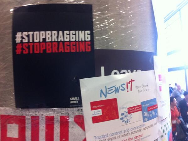 kolander's tweet image. Small army's been here! #stopbragging  #sxsw #sxsw2013 #smallarmysutes