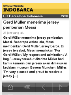 PenyaIndoBarca's tweet photo. Sementara aplikasi baru parsing berita dr website IB,tp kedepannya pasti ada perkembangan baru :) #AppsIB http://t.co/DdVaQUrIeh