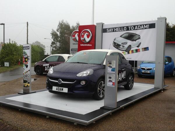 It's the launch weekend for the all new Vauxhall Adam..ONE CAR, A MILLION POSSIBILITIES. Come and say hello to Adam.