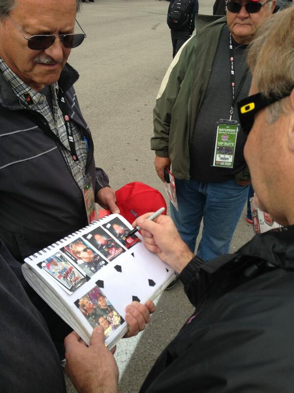 MikeWallace01's tweet photo. Signing for fans! #NASCAR http://t.co/MyEaOK0UM5