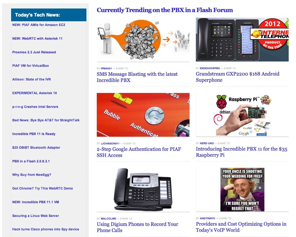 What's New in the PIAF Forum