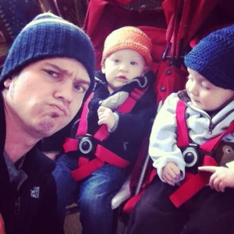 KrisDeYoung's tweet image. First walk of he season with 2 of my boyz. 41 degrees.  #Michiganheatwave