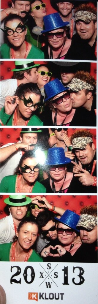 The_AlexBrown's tweet image. :) RT @ewmonster: Who doesn't love a photo booth? #kloutsxsw @codenamemax @drunkgourmet @jennydevaughn @inBloome