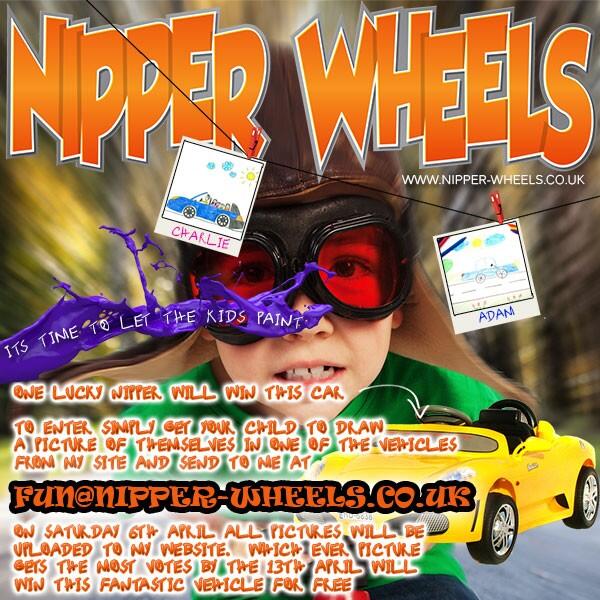 herepigpig's tweet photo. @NipperWheels are running a competition where your child could win a battery powered ride-on Ferrari #ENTERNOW http://t.co/QMNphGwXBd
