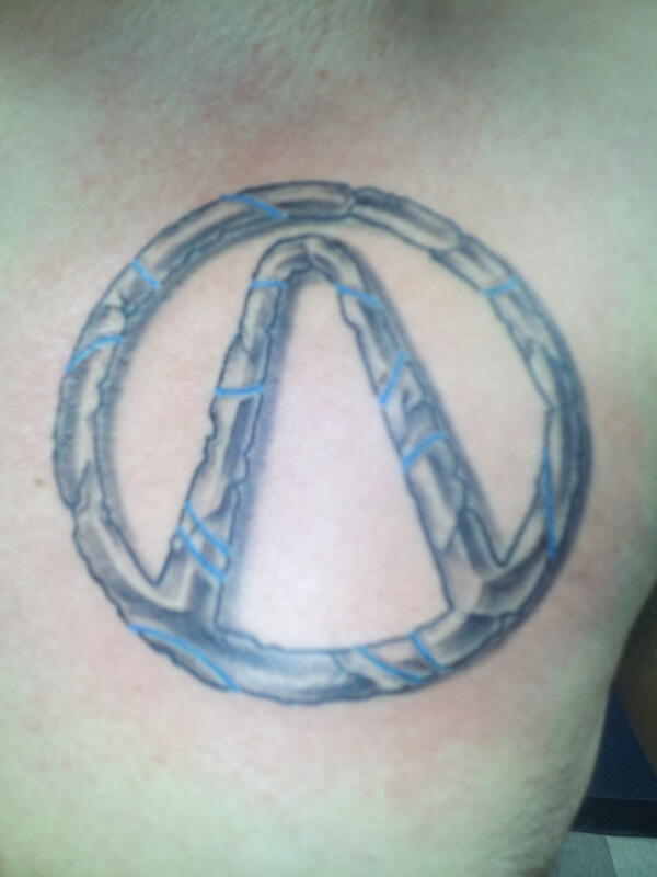 I just got a Borderlands vault symbol tattoo I love it  Borderlands  tattoo Healing tattoo Tattoos