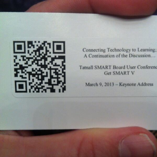 greg_napoleon's tweet image. Qr code #csdtech
