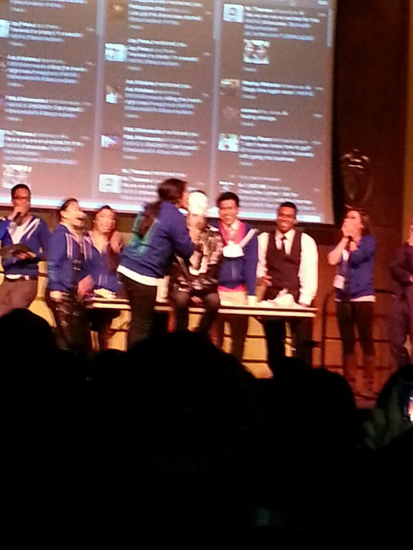 UICFIA's tweet photo. @mexipinoy just licked off @jrellasos pied face....at #MFAS http://t.co/KmkvRCm6Z8