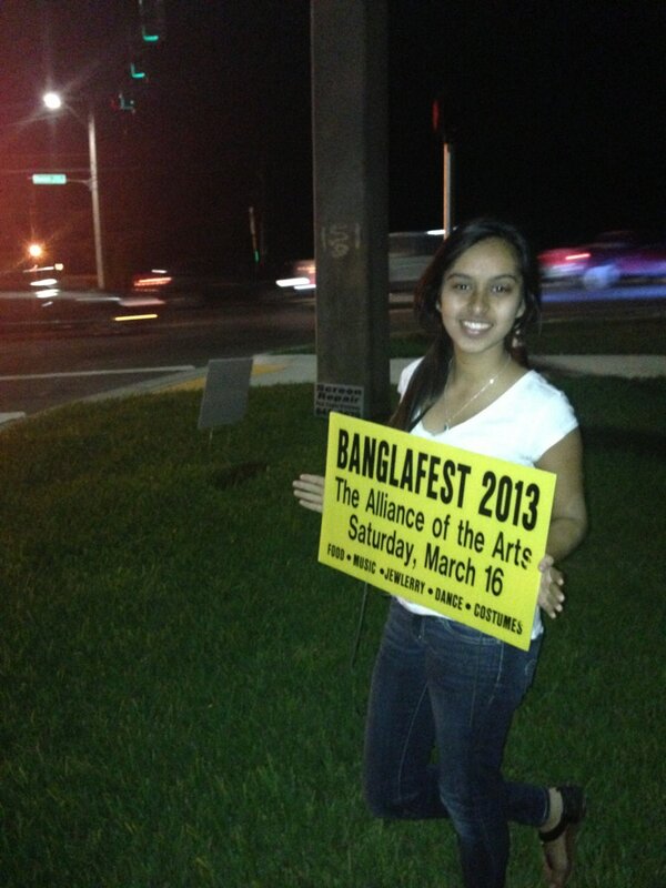 BanglaFest's tweet photo. #banglafest #Bangladesh #SWFL #FortMyers road sign placement http://t.co/G1CmzqRztS