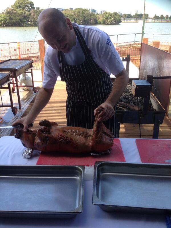 Hello Pig! Your looking delicious. #rarebreedbbq