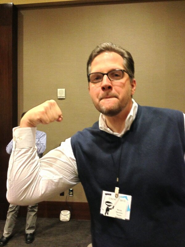 WeDoCSCW's tweet image. .@clifflampe is ready for #WeDo2. Are u? Suggest something we will do at the #cscw2013 banquet by 9AM. RT to spread.