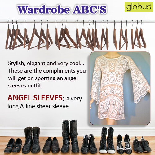 Globus_Fashion's tweet image. Wardrobe ABC's is here! Find out what #AngelSleeves are...