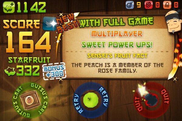 jonathanrex2002's tweet photo. I just sliced 164 fruit in Classic Mode on Fruit Ninja for iPhone! http://t.co/F9IJrMjgAf http://t.co/nID49Yjwvx