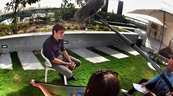 Interview with Roger Federer earlier this week with <a href="/AuroraMediaWW/">Aurora</a> <a href="/FedererOfficial/">Federer Clifford</a> <a href="/ATPWorldTour/">ATPWorldTour</a> <a href="/DDFTennis/">Dubai Tennis Champs</a>