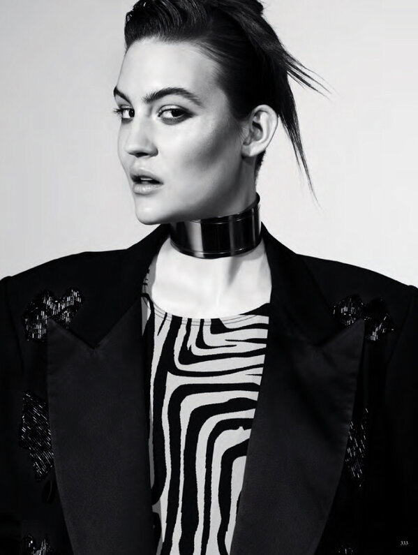 StreetersUSA's tweet photo. Check out Hairstylist @RitaMarmor's slicked back and sleek look for @voguegermany http://t.co/h7kzOHDVm4 http://t.co/yWyuIe7fkm
