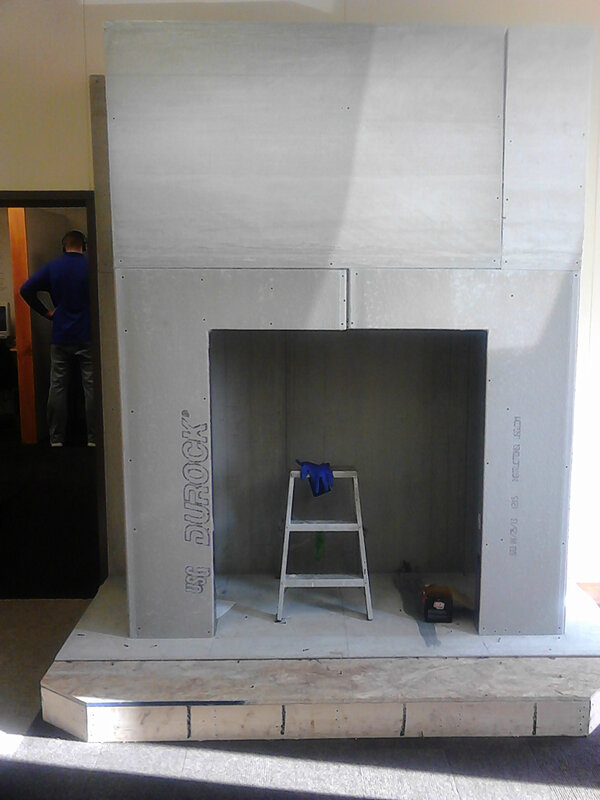FrontierStove's tweet photo. Fireplace in our showroom...will have a wood-burning stove in it soon...more pics to follow #warm http://t.co/ZmjibeD0d5