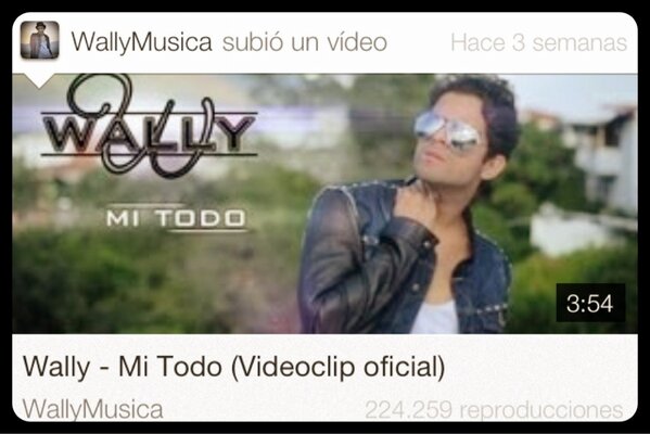 francolsq's tweet photo. Llevamos + de 224mil views en tan sólo 3 semanas, #LSQ2013 vamos pa' encima-> WALLY - Mi todo http://t.co/GdpwxAi7rR http://t.co/bdH0836k8V