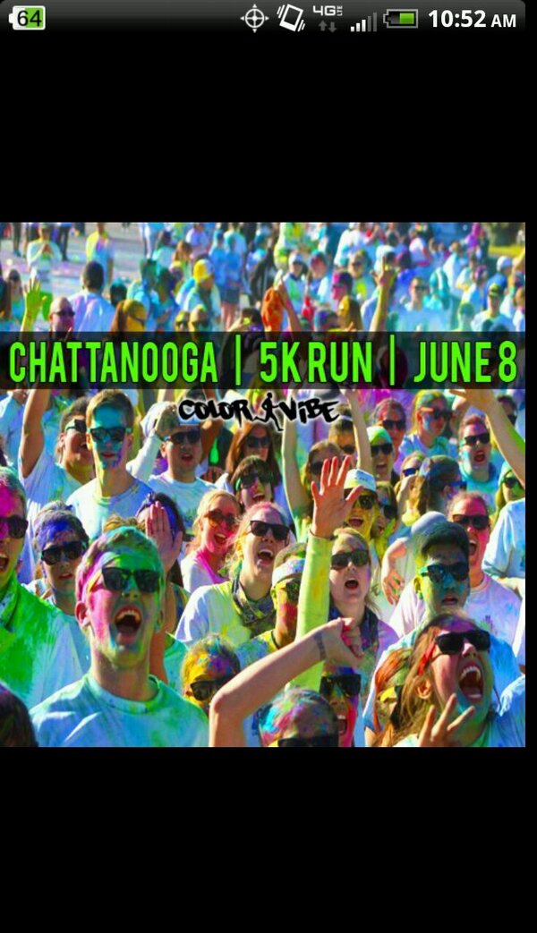 bswetherill's tweet image. WHO WANTS TO DO THIS WITH ME. #Colorrunchattanooga #itslike #dayglow.  #Butnotreally