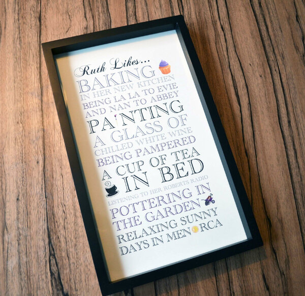 SoManyWordsLtd's tweet image. List your Mum&apos;s likes in a frame...makes a great Mother&apos;s Day gift #bizishop #bizitrade