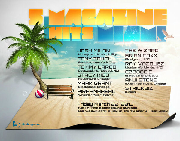 czboogie's tweet photo. And here's our lineup, we're super proud! @5Magazine hits Miami Winter Music Conference...check it out! ^_^ http://t.co/phtDhFBtxK