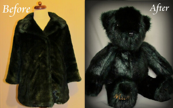 SaltMemoryBears's tweet image. Here is my latest Remembrance Bear made from a beautiful faux fur coat. Prices from £30 salthomeandgifts.co.uk