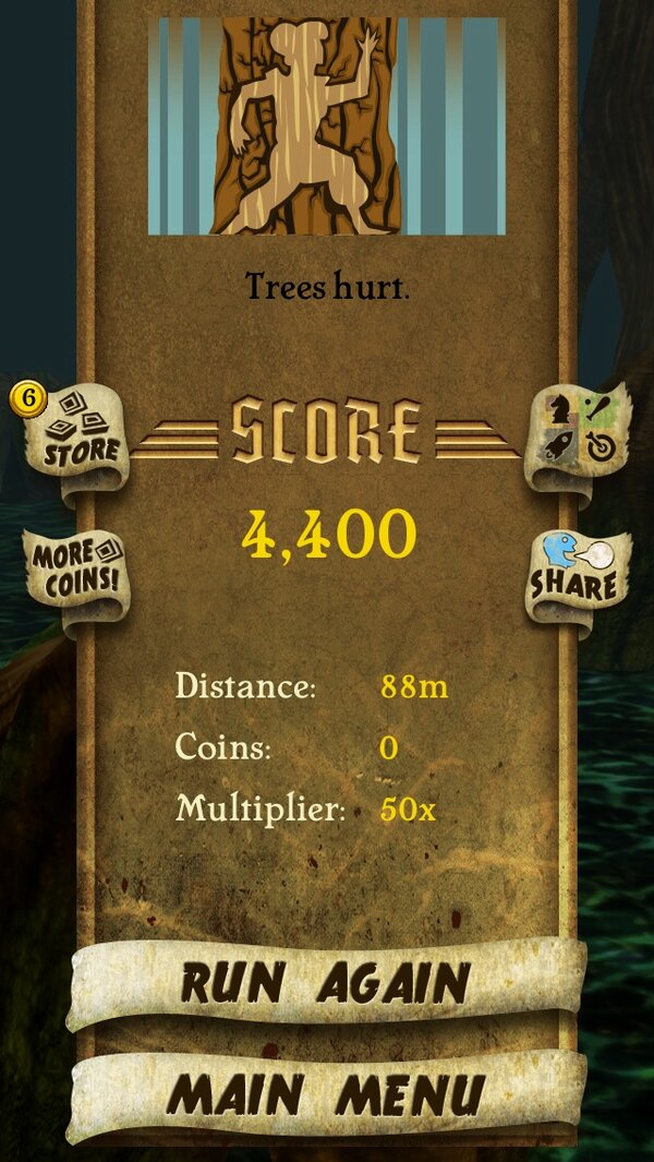 checanrun42's tweet photo. I got 4,400 points while escaping from demon monkeys. Beat that! http://t.co/MOmoP95mfy #TempleRun http://t.co/sxEyFceDJJ