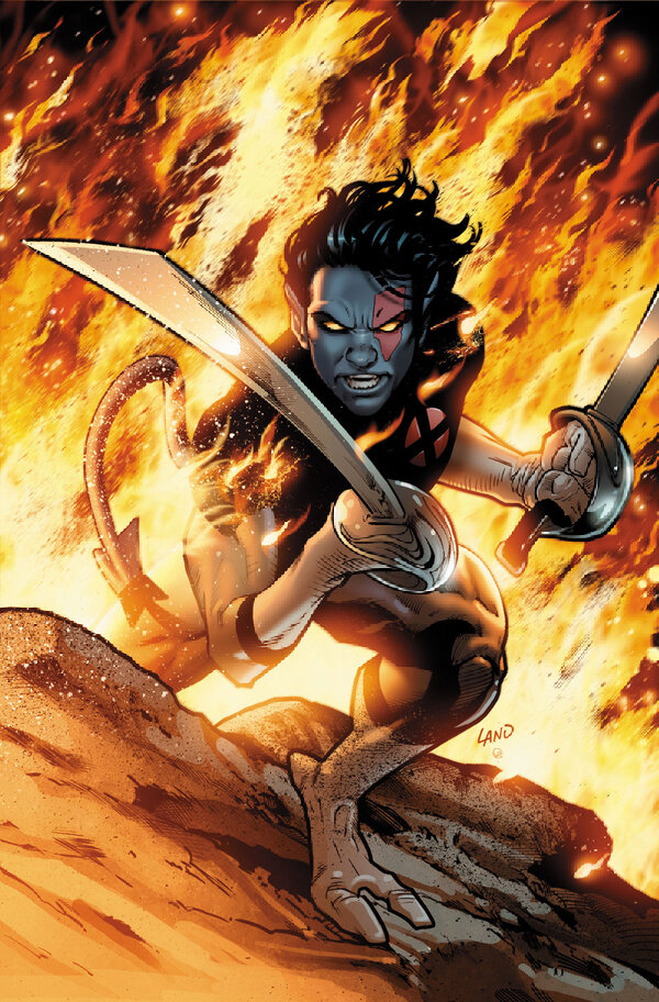 Marvel's tweet photo. Nightcrawler travels from the Age of Apocalypse to the Psych Ward: http://t.co/jLBOY3w6dt #XTermination http://t.co/Qeb2wfYD1q