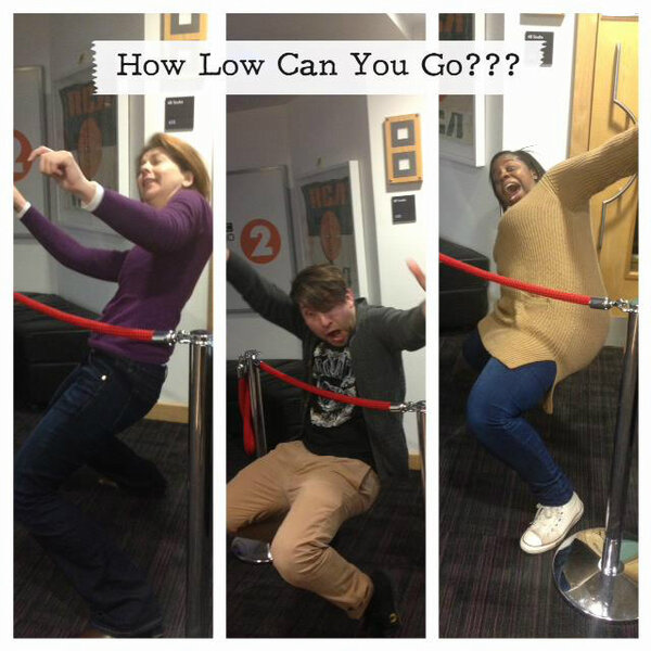 Here's that limbo pic of @LynnBowlesBBC and the team that <a href="/achrisevans/">Chris Evans</a> was talking about! #LynnBoLimbo
