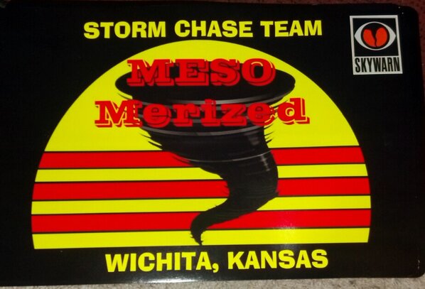 MesoMerized's tweet image. We got our car magnets for the vehicle! Looking good ! #skywarn #ict #alwayschasing