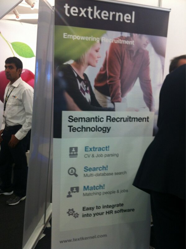 Textkernel's tweet image. Are you looking for #cvparsing of searching and matching software? Come by stand 28 for a live demo #recexpo