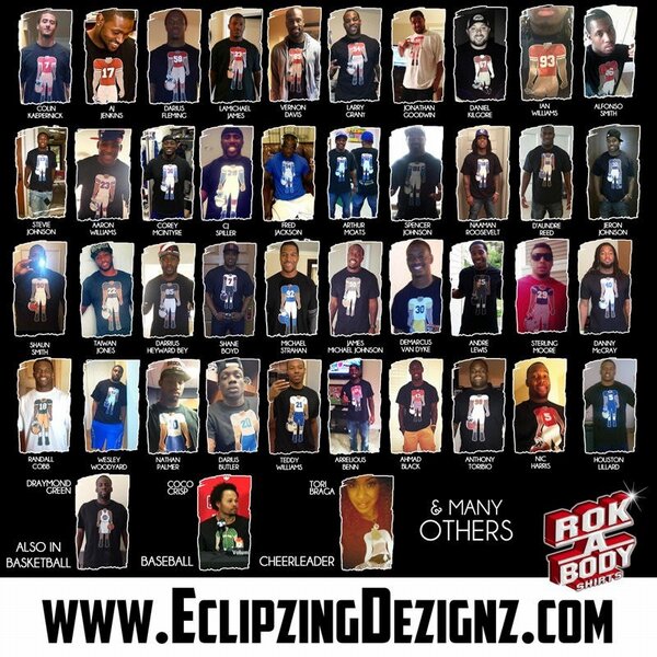 StevieJohnson13's tweet image. congrats on the #RokABody t shirt success and sicc client list @SuperwomanSF