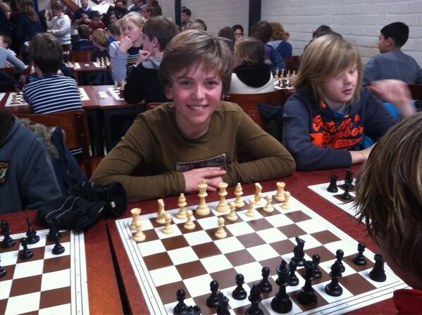 Onze eigen Gasparov op het schoolschaaktoernooi bij #WVF.