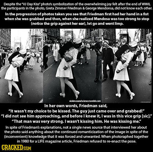 fluffyhannis's tweet photo. Yep. Iconic picture was sexual harassment http://t.co/1WsC6WYVHJ