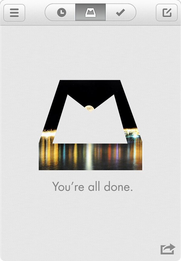 ChefJohnDoe's tweet photo. BOOM. #inboxzero via @Mailbox http://t.co/7kVytbQVUR