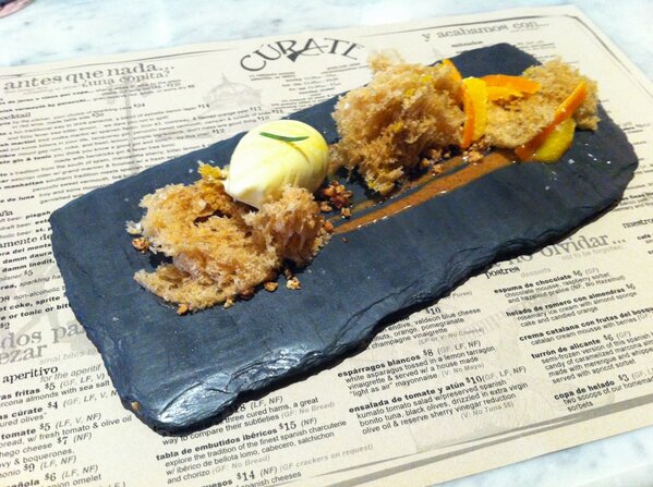 ahRelyLocalAVL's tweet image. The Helado de Romero con Almendras at @Curate in #avl for the #avlcrawl. You HAVE to try this. Just wow... #avleat