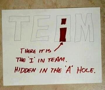 CiscoZ's tweet photo. I knew it!! There really IS an I in TEAM! http://t.co/bRkLZwhN5r