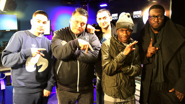 1Xtra's tweet photo. Charlie's up and he's brought some mates @TinchyStryder @SwayUK 
@MicRighteous @KokeUSG #ElectCharlie if he's your 1! http://t.co/9K5zct5n43