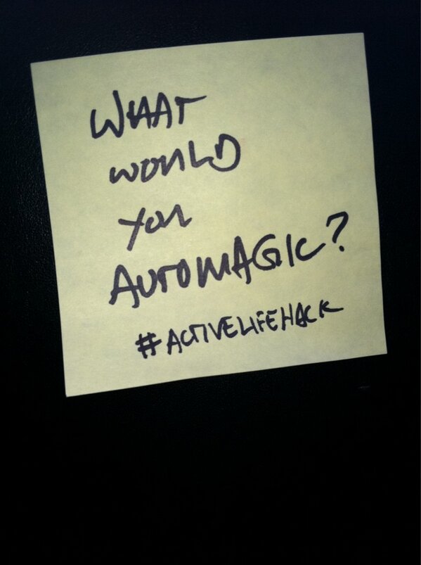 Monte5001's tweet image. Re: Productivity. What would you automate in your life with minimum input? ie AutoMagic #TED2013 #ActiveLifehack