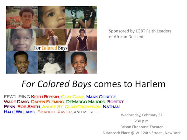 keithboykin's tweet photo. I will be speaking, reading from, and signing my new book, @ForColoredBoys, tonight at 6:30 in Harlem, New York. http://t.co/5X0PCenXSK