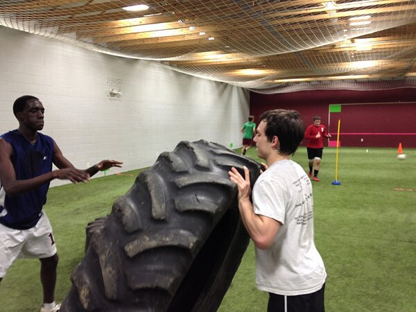 tribefutbol's tweet image. Good to have @p_mercer95 back in action. #corevalue2