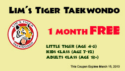 Limstiger's tweet image. Coupon: $50 for 1st month, Free Uniform and Belt, Offer expires March 15, 2013. Print/ show to redeem. 70% Discount!